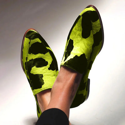 Statement Animal-Print Loafers
