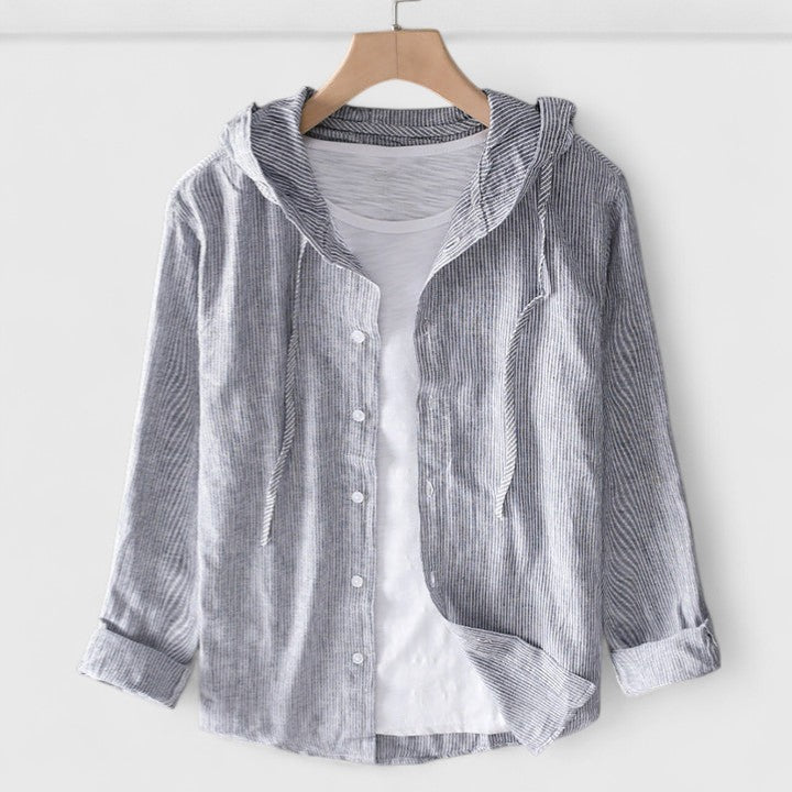 Demi | Women's Elegant Hooded Relaxed Layering Blouse