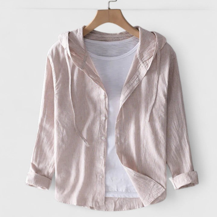 Demi | Women's Elegant Hooded Relaxed Layering Blouse