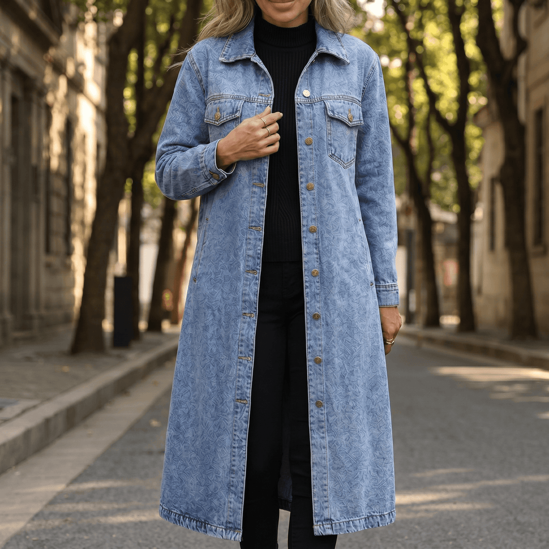 Jacinthe | Women's Longline Oversized Trucker Coat