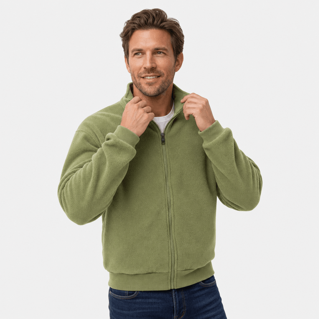 Denys | Men's Brushed Zip Through Jacket
