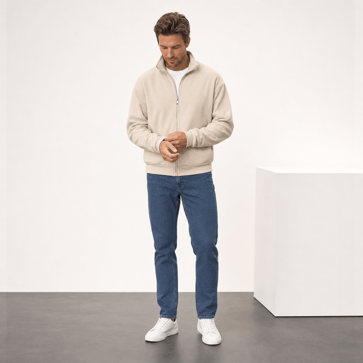 Denys | Men's Brushed Zip Through Jacket