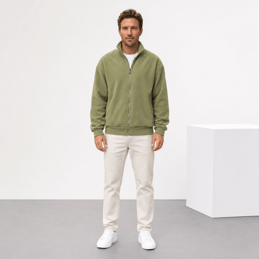 Denys | Men's Brushed Zip Through Jacket