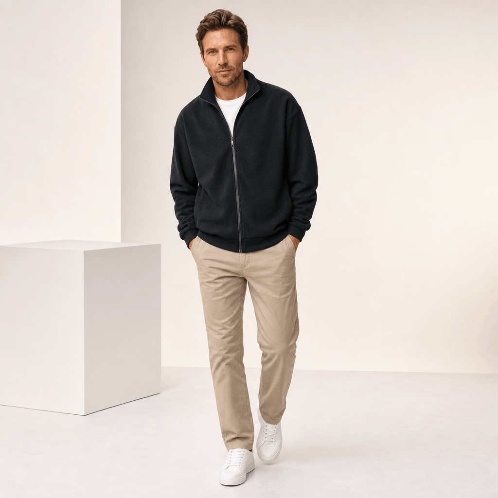 Denys | Men's Brushed Zip Through Jacket