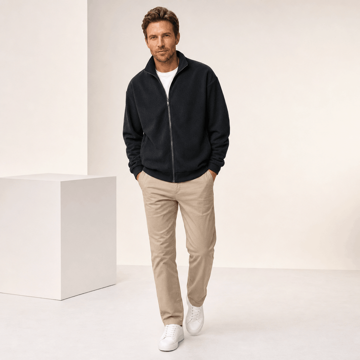 Denys | Men's Brushed Zip Through Jacket