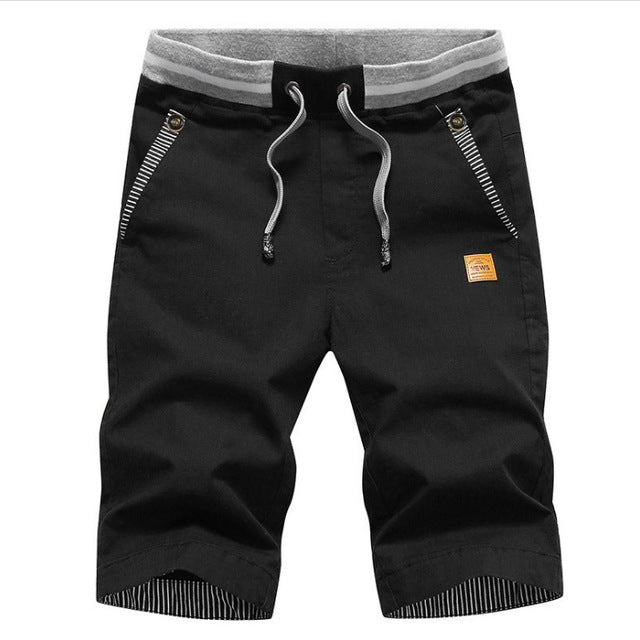 Desmond | Men's Knee Length Drawstring Cotton Shorts