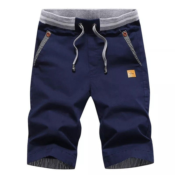 Desmond | Men's Knee Length Drawstring Cotton Shorts