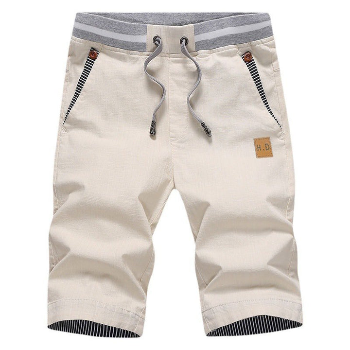 Desmond | Men's Knee Length Drawstring Cotton Shorts