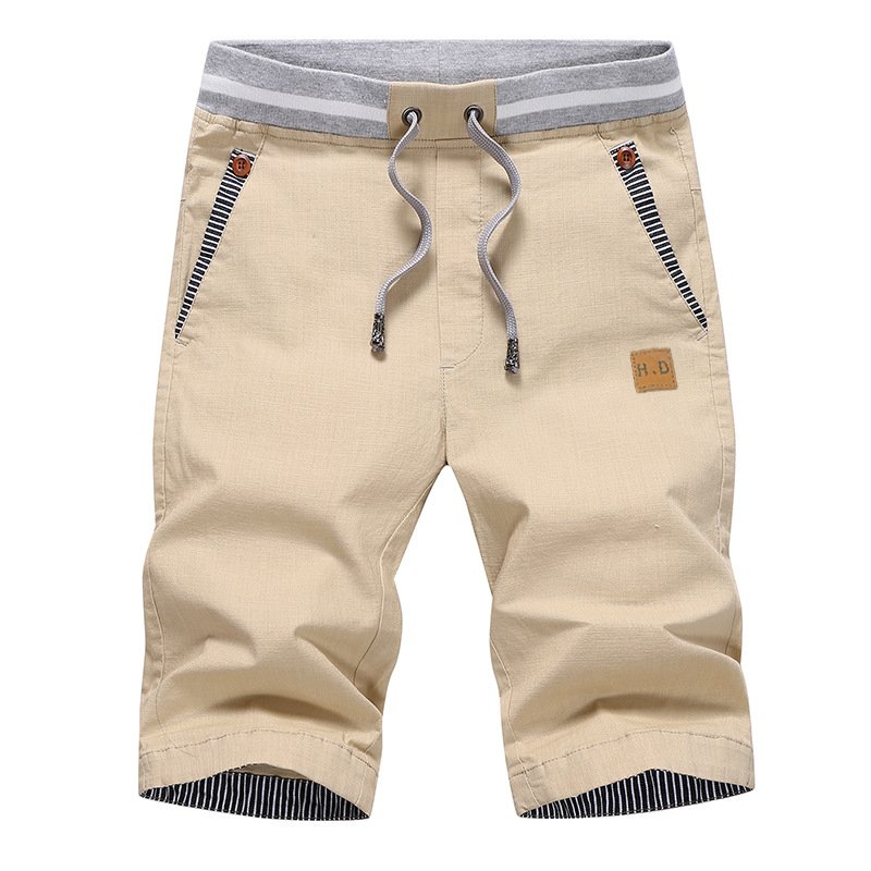 Desmond | Men's Knee Length Drawstring Cotton Shorts