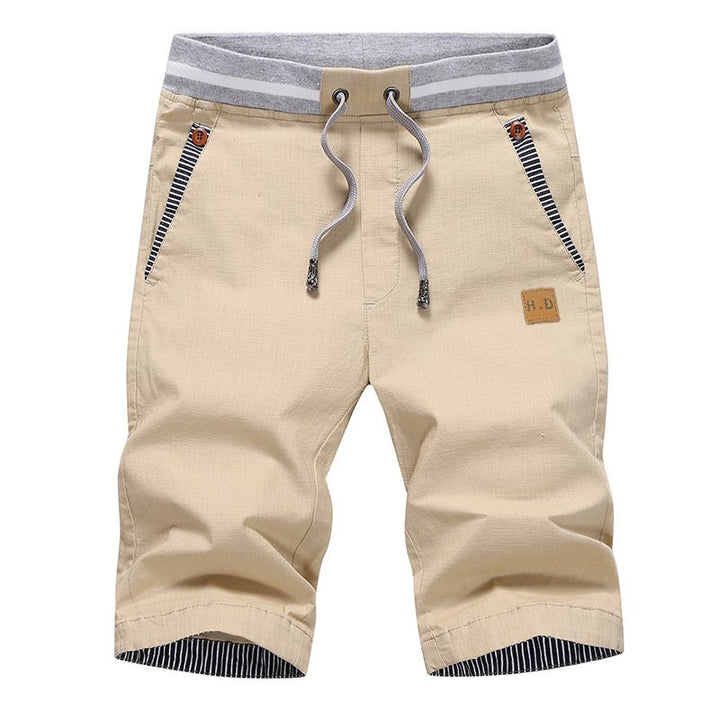 Desmond | Men's Knee Length Drawstring Cotton Shorts