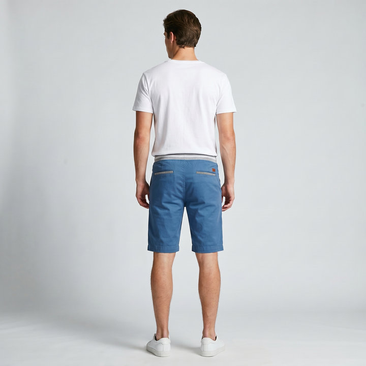 Desmond | Men's Knee Length Drawstring Cotton Shorts