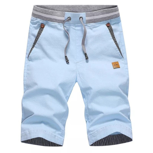 Desmond | Men's Knee Length Drawstring Cotton Shorts