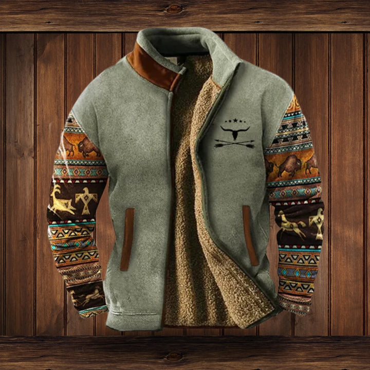 Didier | Men's Pile Lined Western Zip Jacket
