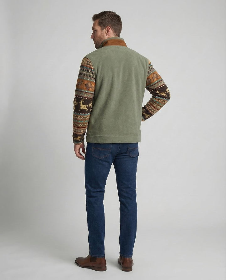 Didier | Men's Pile Lined Western Zip Jacket