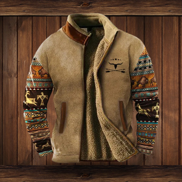 Didier | Men's Pile Lined Western Zip Jacket