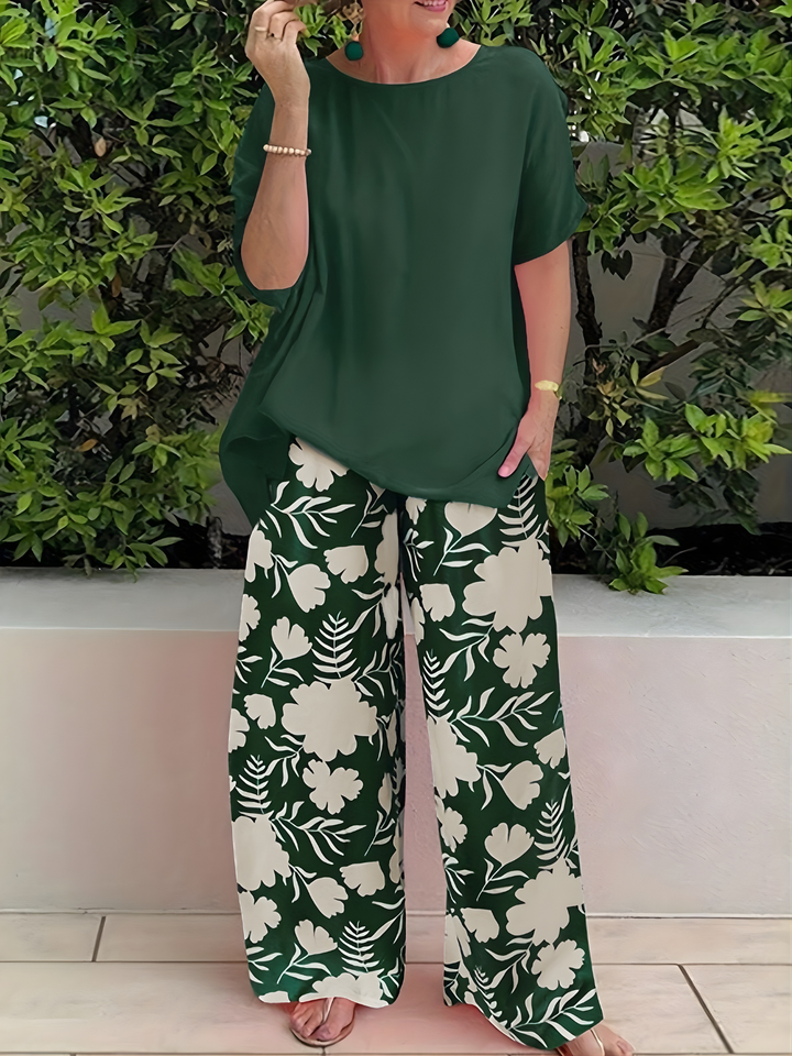 Digna | Women's Tropical Breathable Wide-Leg Set