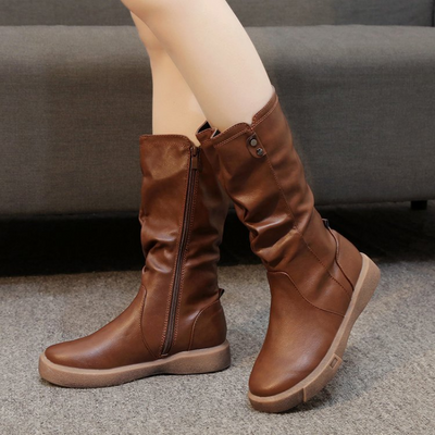 Sophie | Waterproof Vegan Leather Boots with Zipper