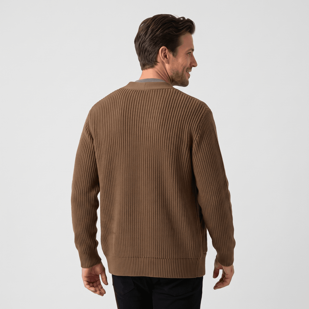 Dunstan | Men's Chunky Knit Button Cardigan