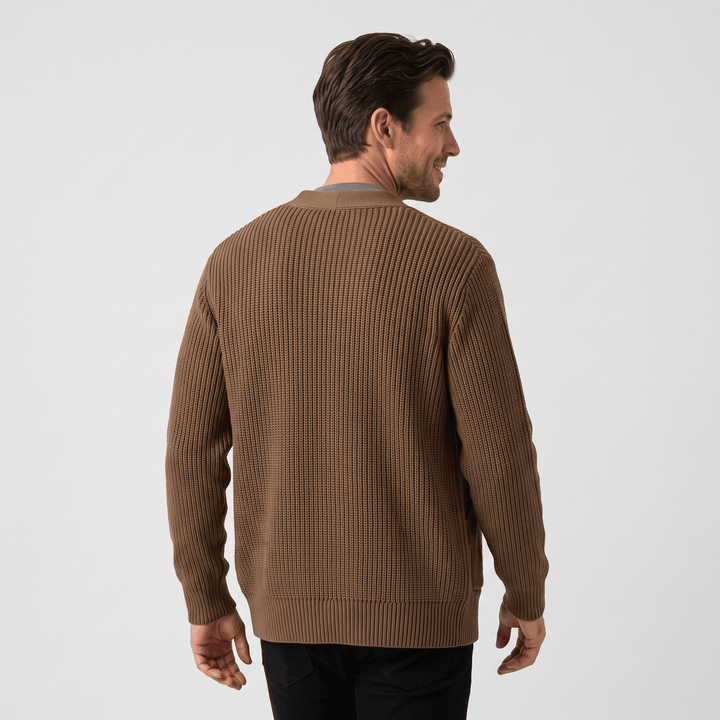 Dunstan | Men's Chunky Knit Button Cardigan
