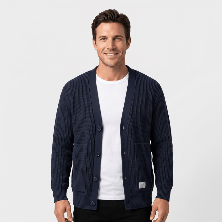 Dunstan | Men's Chunky Knit Button Cardigan