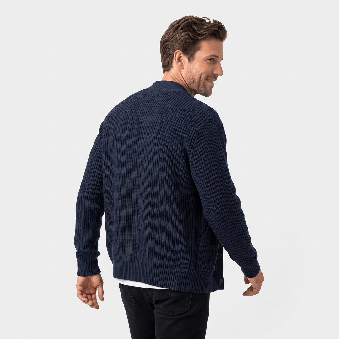 Dunstan | Men's Chunky Knit Button Cardigan