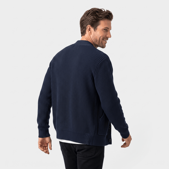 Dunstan | Men's Chunky Knit Button Cardigan