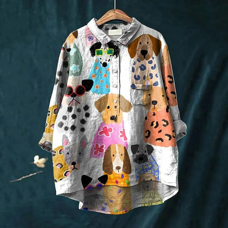 Eunice | Dotted Dogs Shirt