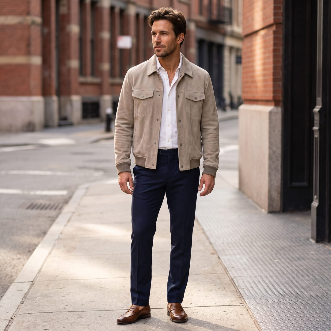 Edmond | Men's Napped Trucker Jacket