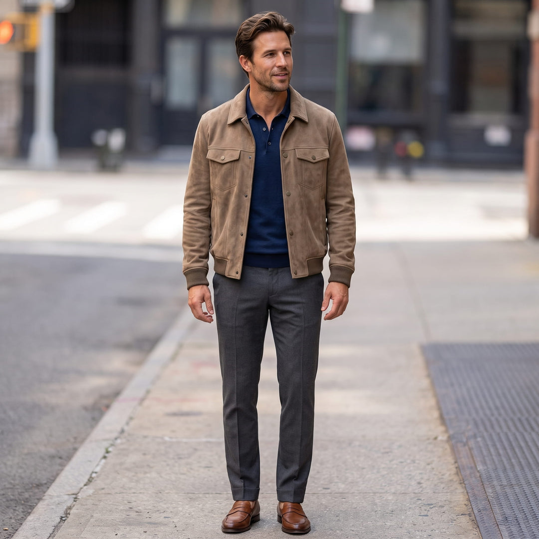Edmond | Men's Napped Trucker Jacket