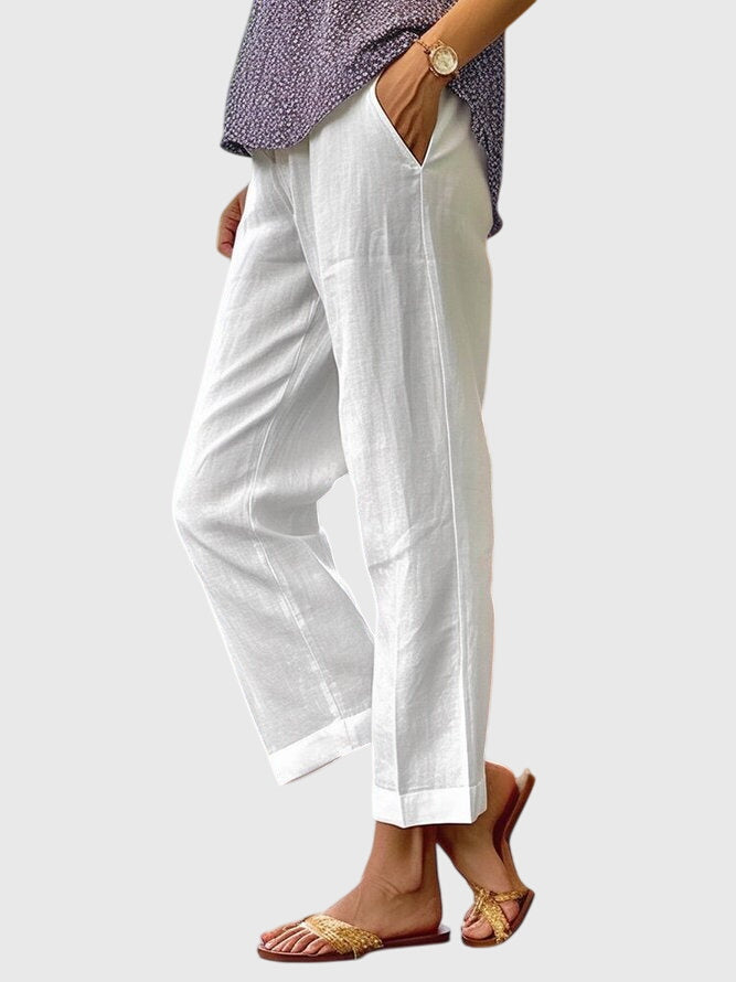 Elaine | Women's Elegant Straight-Cut Tailored Pants