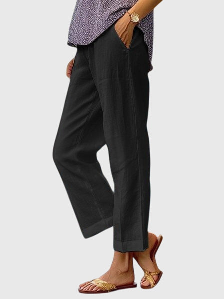 Elaine | Women's Elegant Straight-Cut Tailored Pants