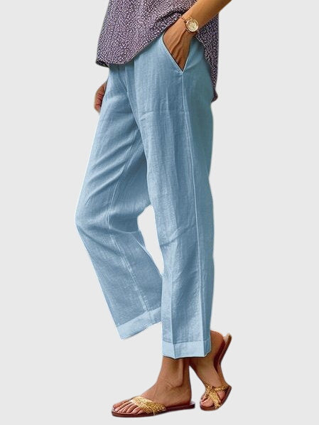 Elaine | Women's Elegant Straight-Cut Tailored Pants