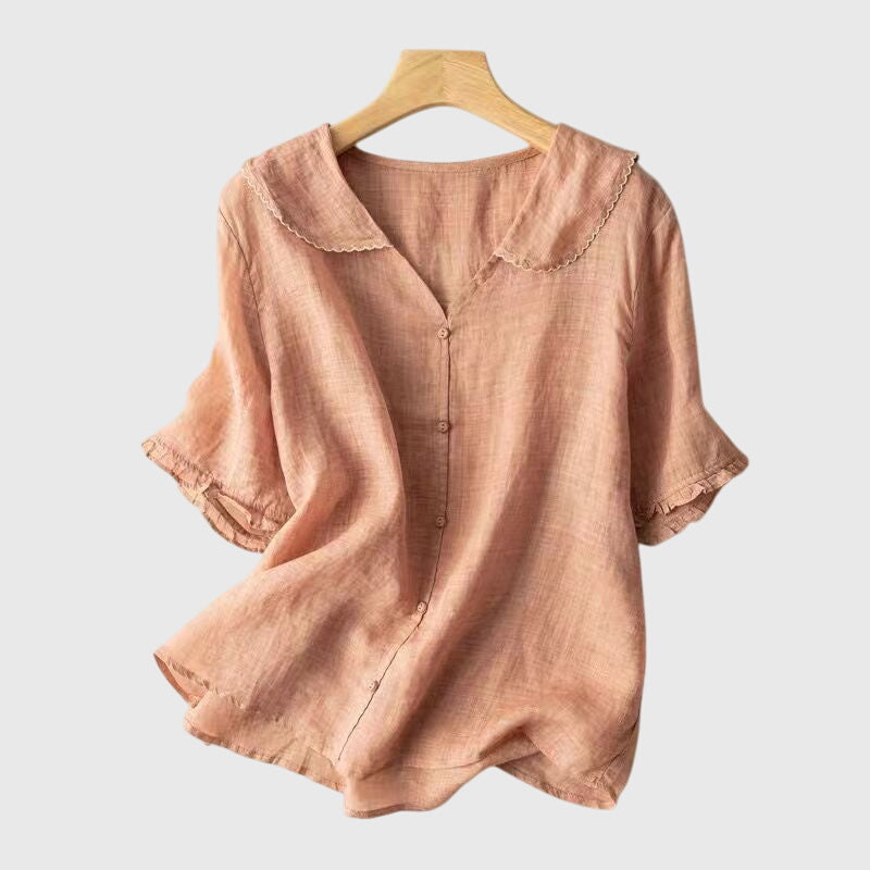 Eleanor | Women's Elegant Straight-Cut Lightweight Blouse