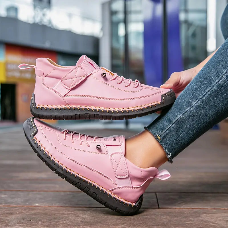 Emiline | Women's Lightweight Breathable Leather Comfort Sneakers