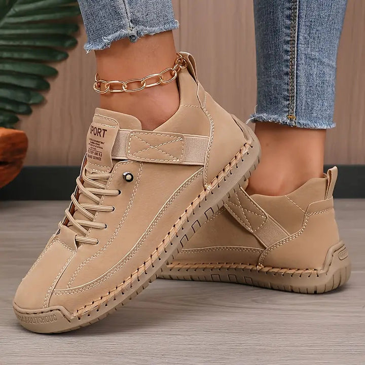 Emiline | Women's Lightweight Breathable Leather Comfort Sneakers