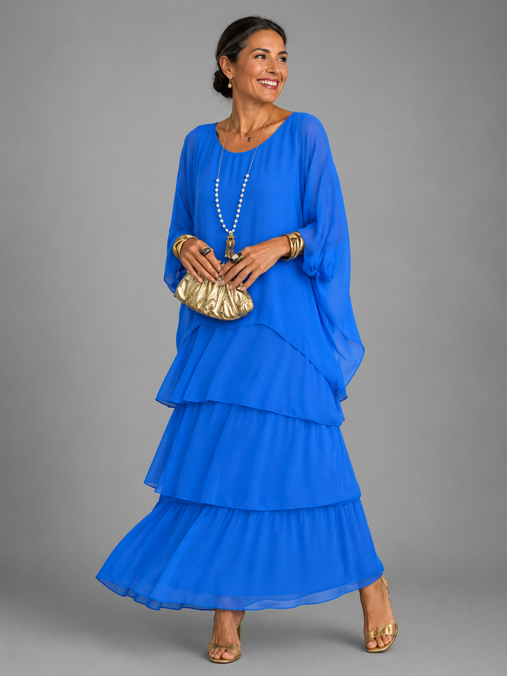 Evangeline | Women's Layered Flowing Loose Maxi Dress