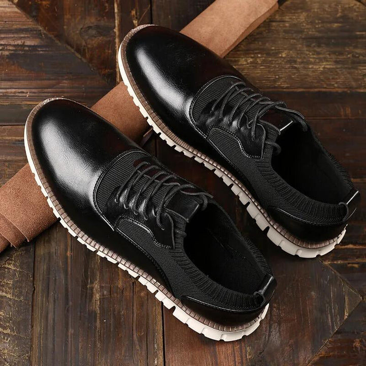 Everett | Men's Panel Construction Lace-Up Low Top Sneakers