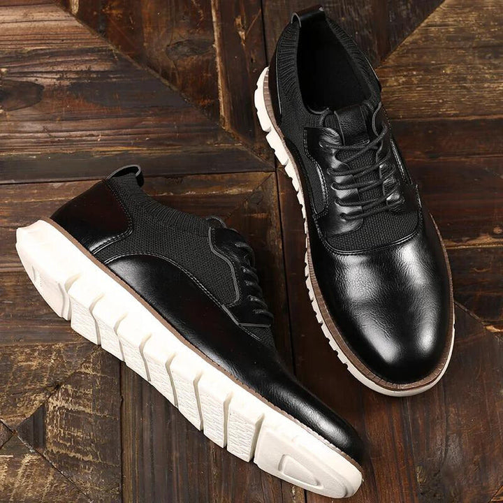 Everett | Men's Panel Construction Lace-Up Low Top Sneakers