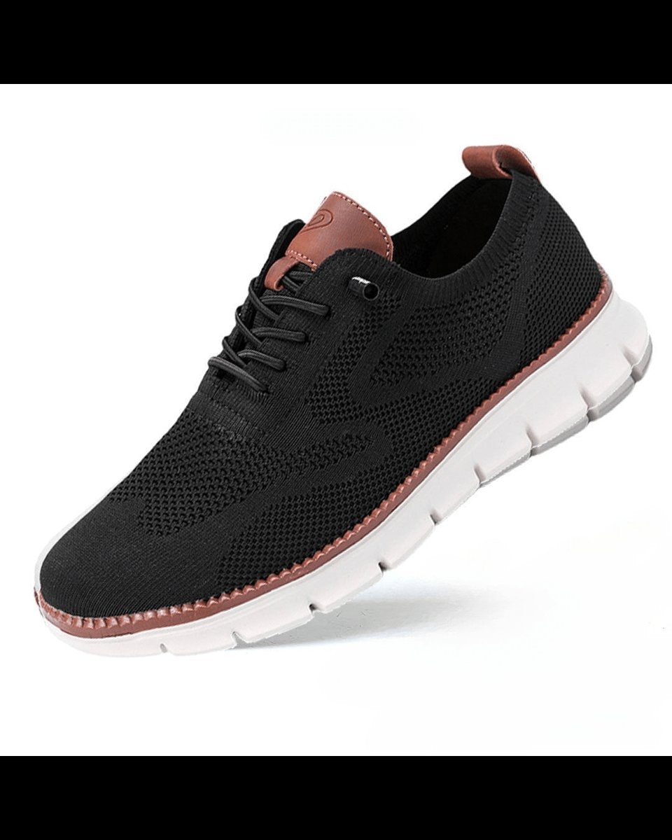 Evrard | Men's Knit Derby Sneakers