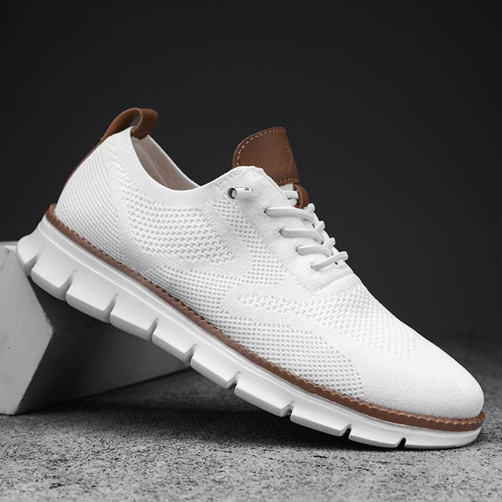 Evrard | Men's Knit Derby Sneakers