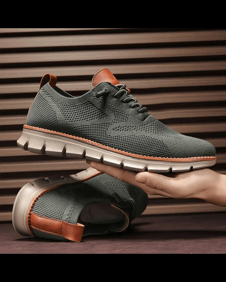Evrard | Men's Knit Derby Sneakers