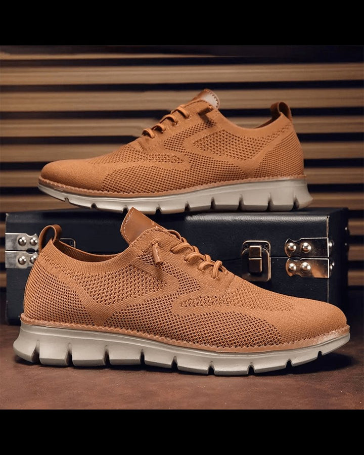 Evrard | Men's Knit Derby Sneakers