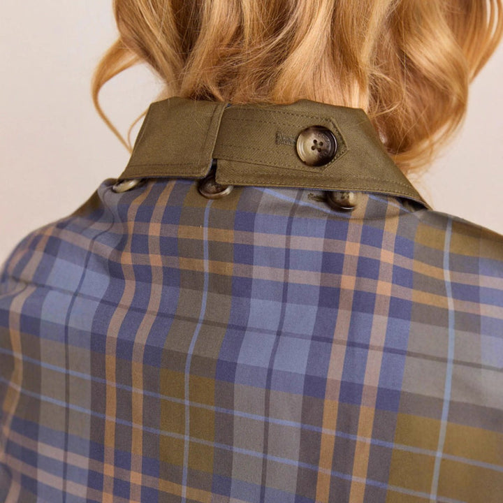 Bettina | Women's Cropped Jacket with Check-Lined Hood