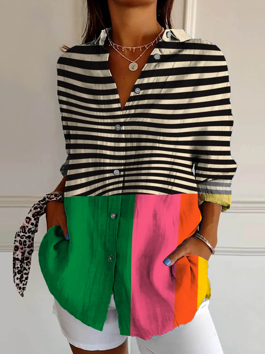 Sanne | Contrast Shirt