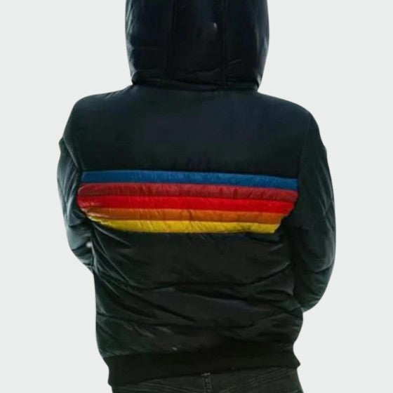 Doriane | Women's Colourblock Striped Puffer Jacket
