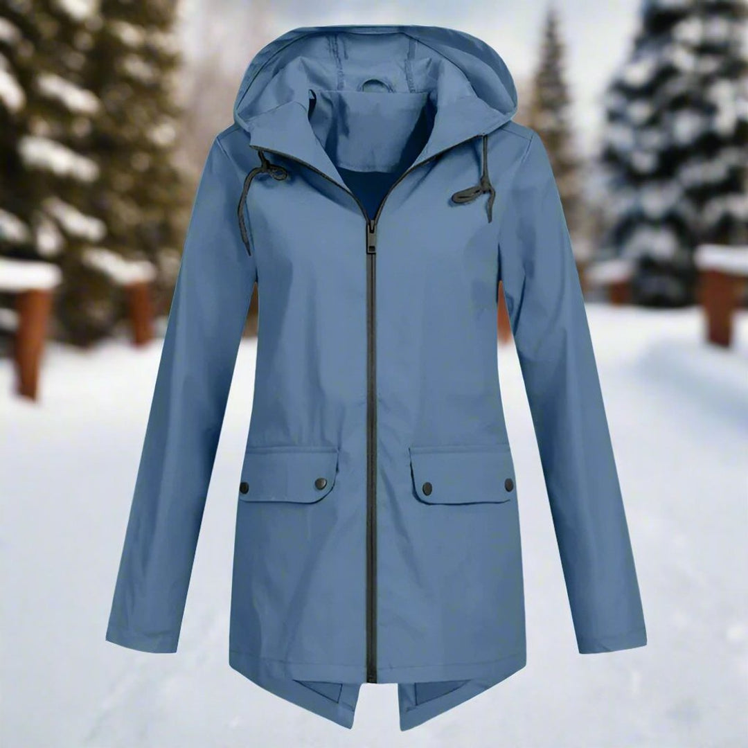 Vianne | Women's Hooded Anorak with Snap Pockets