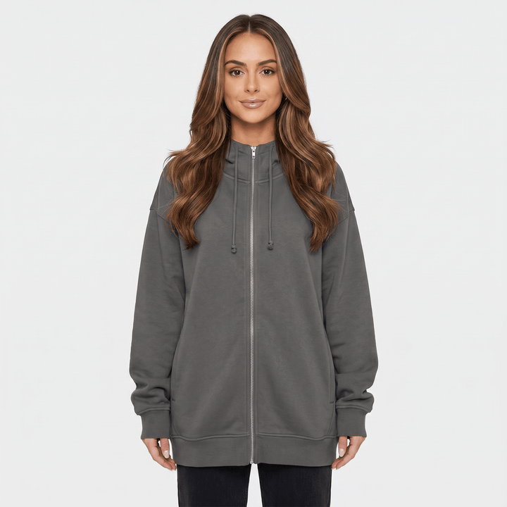 Fantine | Women's Longline Zip Hoodie