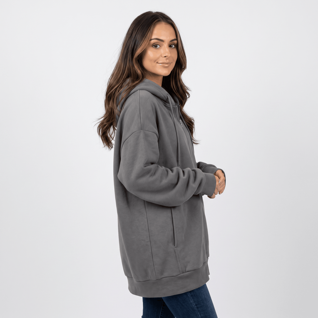 Fantine | Women's Longline Zip Hoodie
