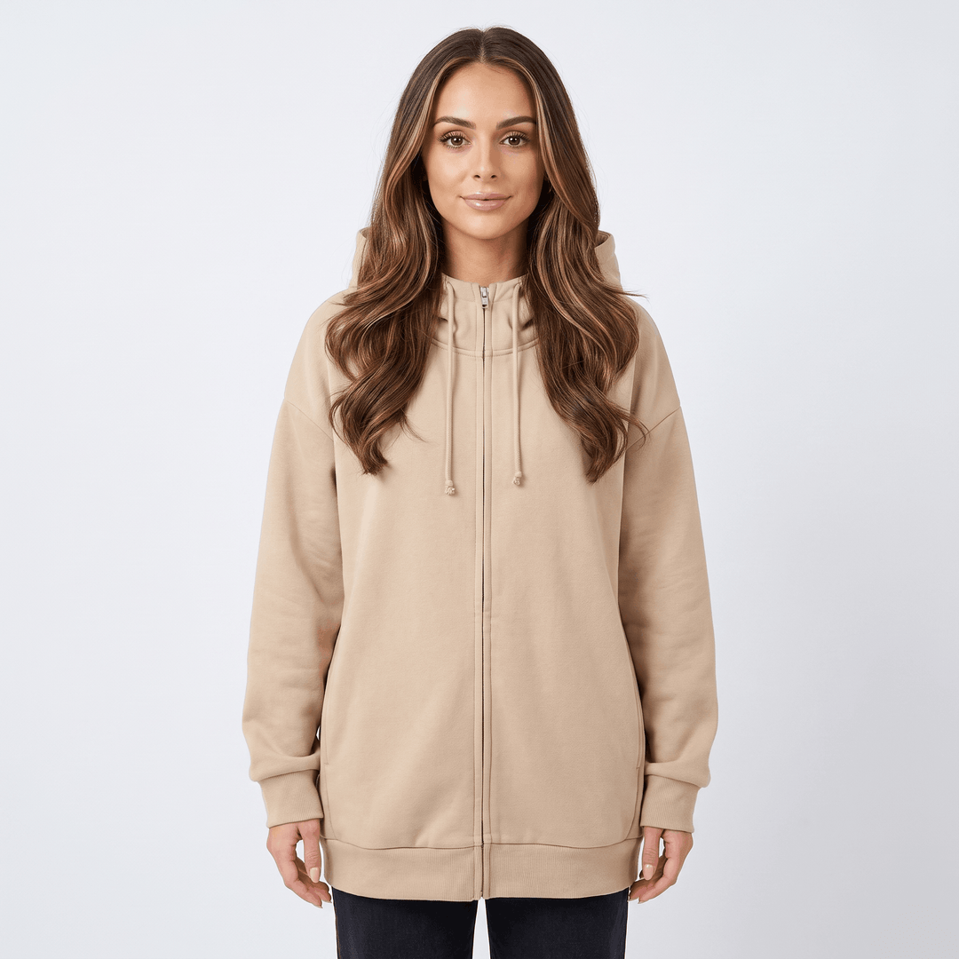 Fantine | Women's Longline Zip Hoodie