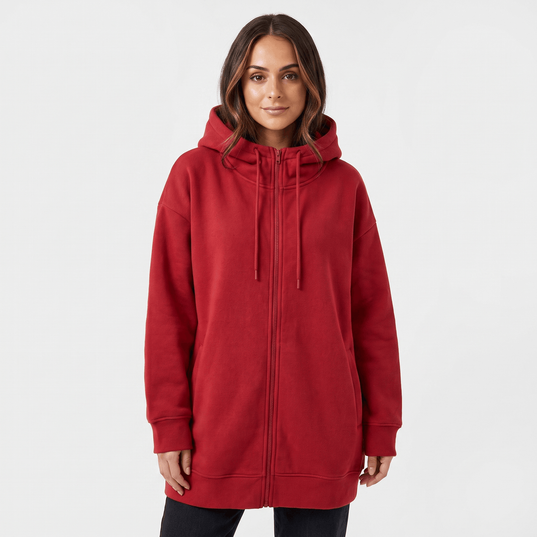 Fantine | Women's Longline Zip Hoodie